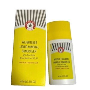 FAB First Aid Beauty WEIGHTLESS LIQUID MINERAL SUNSCREEN SPF30 1.5oz NIB